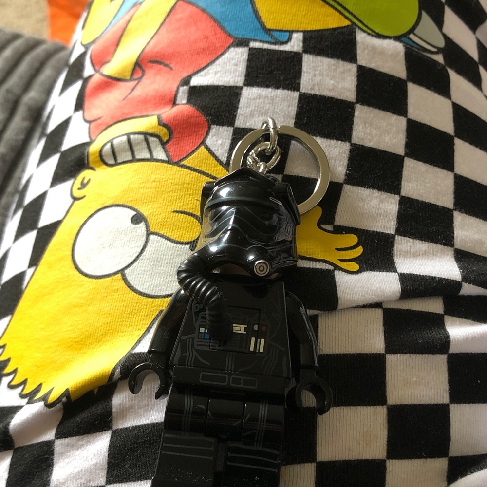 Lego Black Star Wars Trooper Keychain